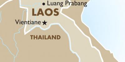 Mapa de capital de laos 