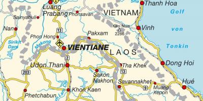 Aeroportos en laos mapa