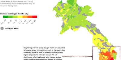 Mapa de laos clima