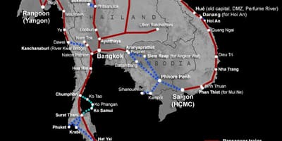 Laos ferroviaria mapa