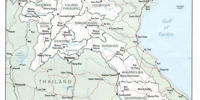 Mapa de laos de viaxes