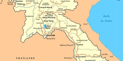Mapa do sur de laos
